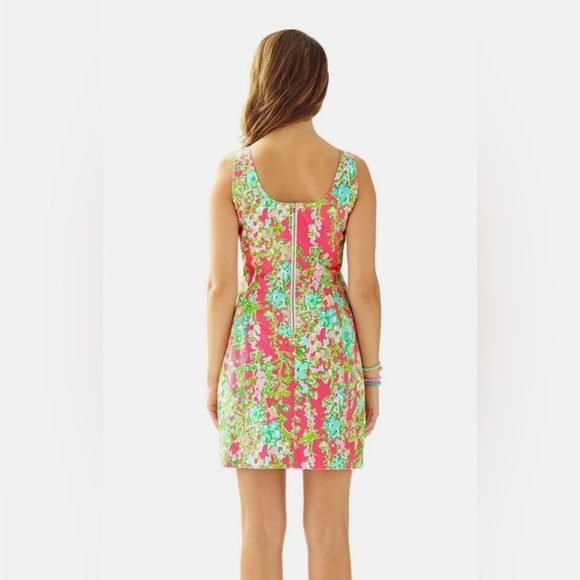 Lilly Pulitzer Cathy Shift Dress in Flamingo Pink Lace Eyelet Summer - Picture 6 of 12
